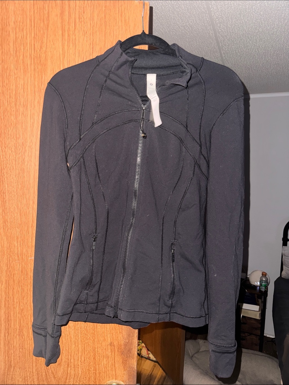 lululemon athletica Black Zippered Bomber Jacket